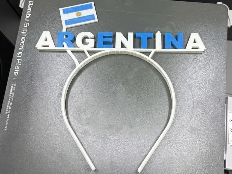 هدبند ورزشی طرفداری تیم ملی آرژانتین جام جهانی، نمای ۱