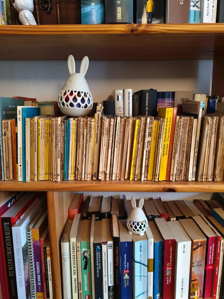 مجسمه خرگوش عید پاک نگهدارنده تخم مرغ ۱۵ سانتی، نمای ۱