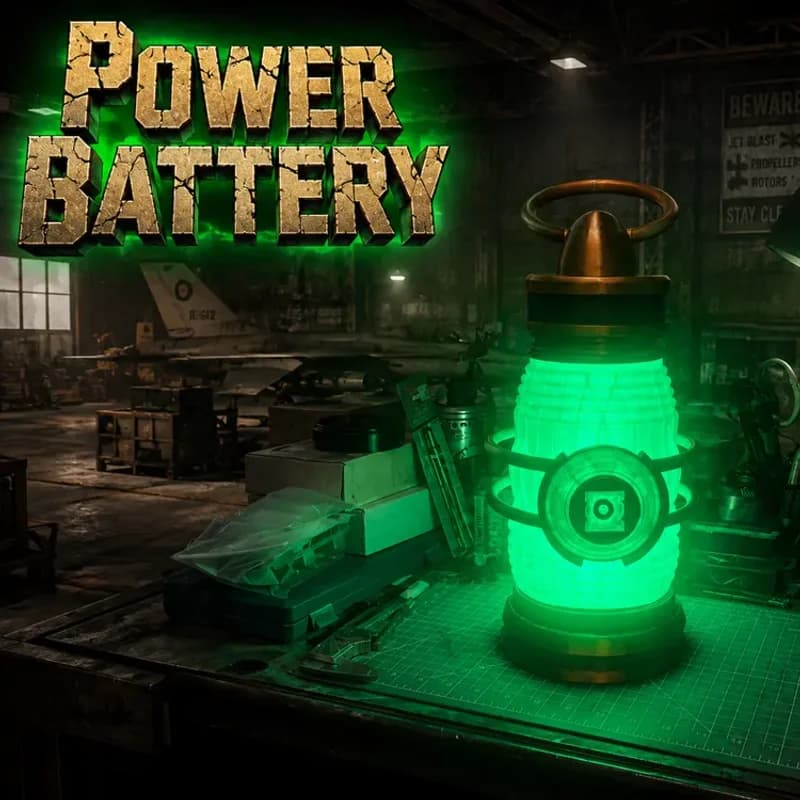 ماکت باتری قدرت گرین لنترن Green Lantern ارتفاع ۲۷ سانتی متر، نمای ۱