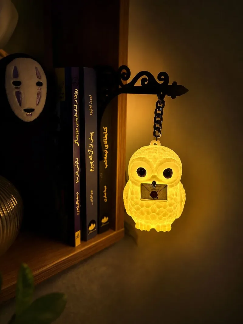 چراغ کتابخانهای جغد هری پاتر هدویگ (Hedwig)، نمای ۱